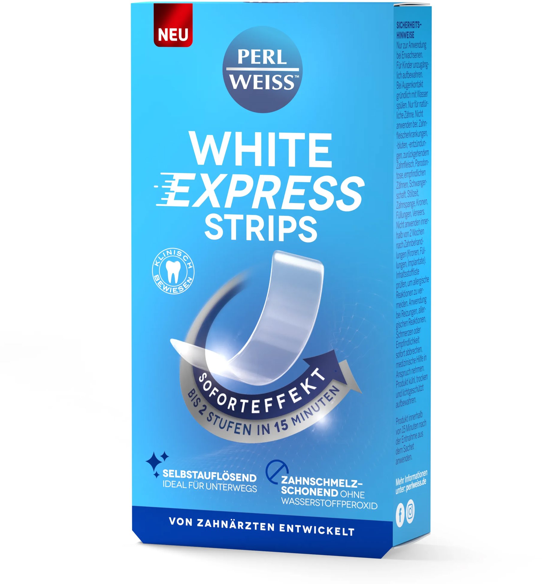 PERL WEISS Express bělící pásky , 4 ks