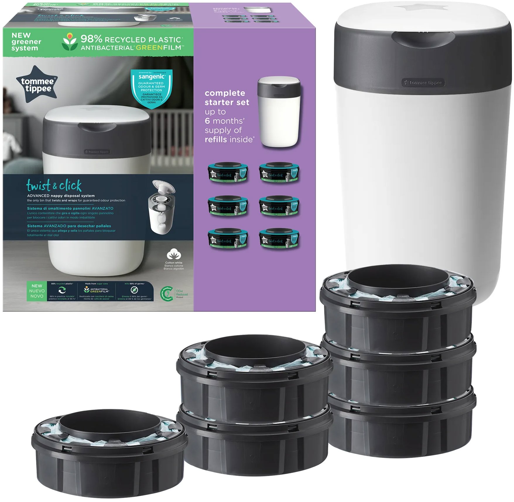 Tommee Tippee Twist & Click + 6 kazet