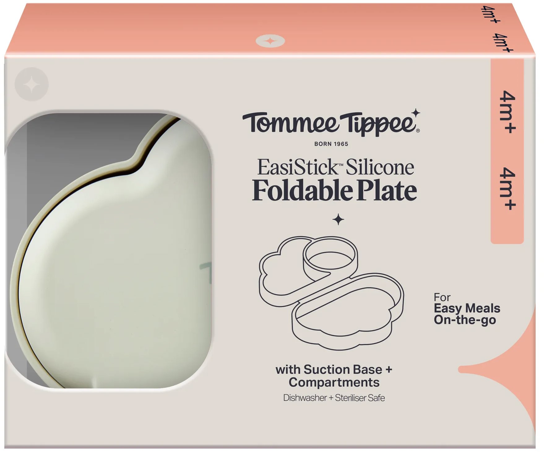 Tommee Tippee silikonová svačinová krabička, zelená