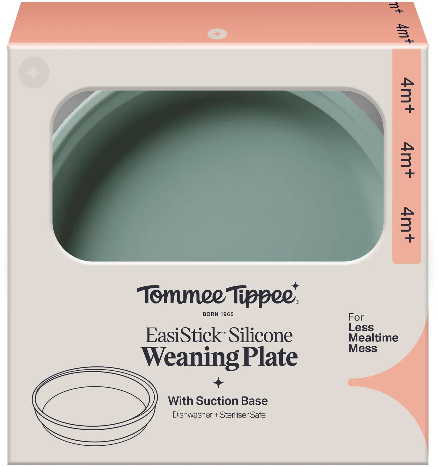Tommee Tippee silikonové nádobí s přísavkou, zelený