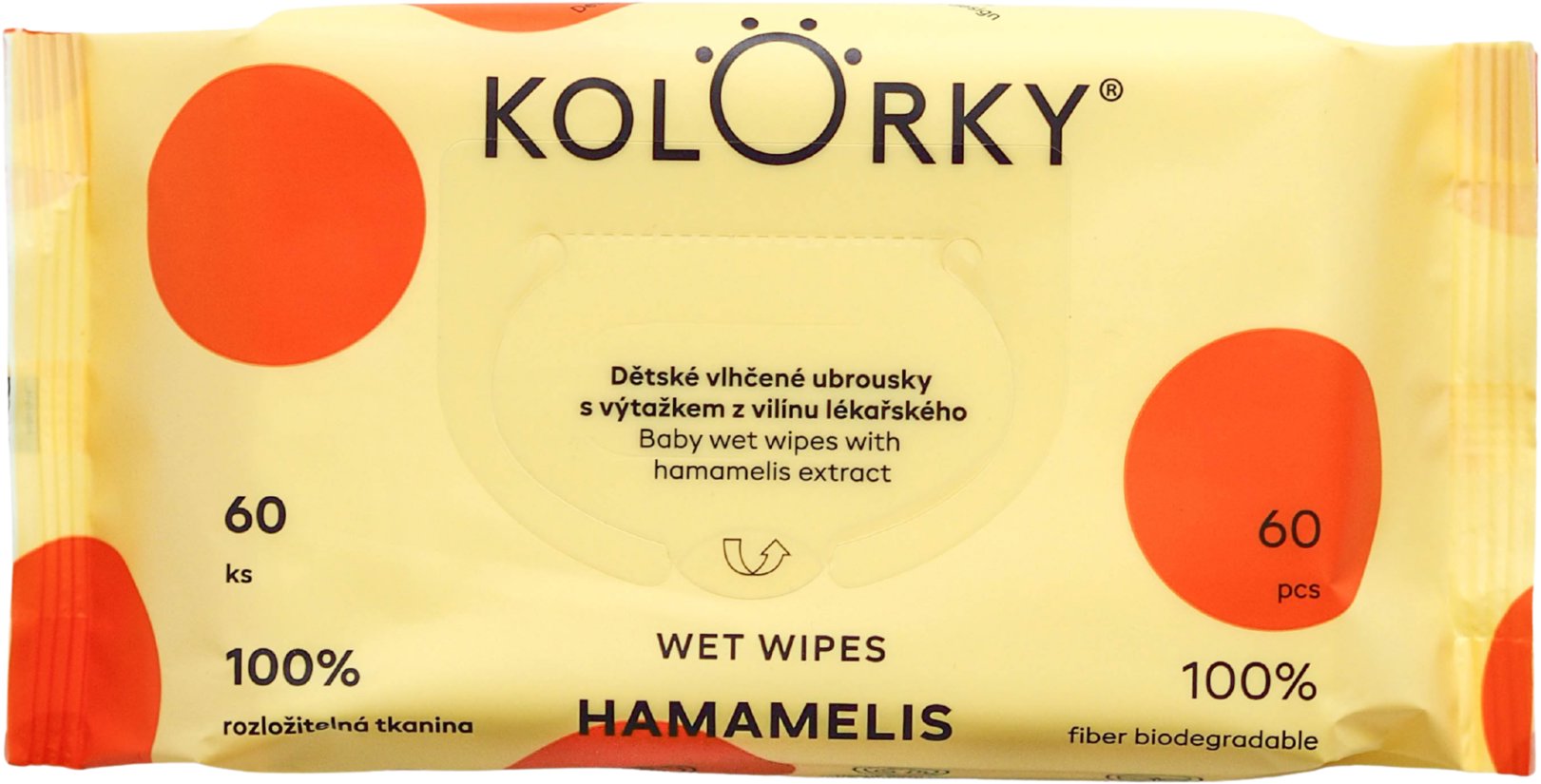 KOLORKY Wet Wipes Hamamelis 60 ks