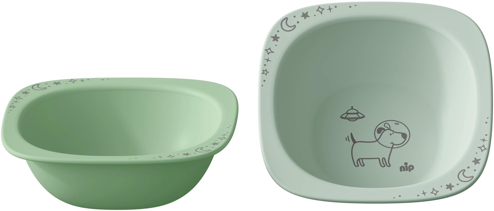 NIP Nature Line miska green 4 m+, 2 ks