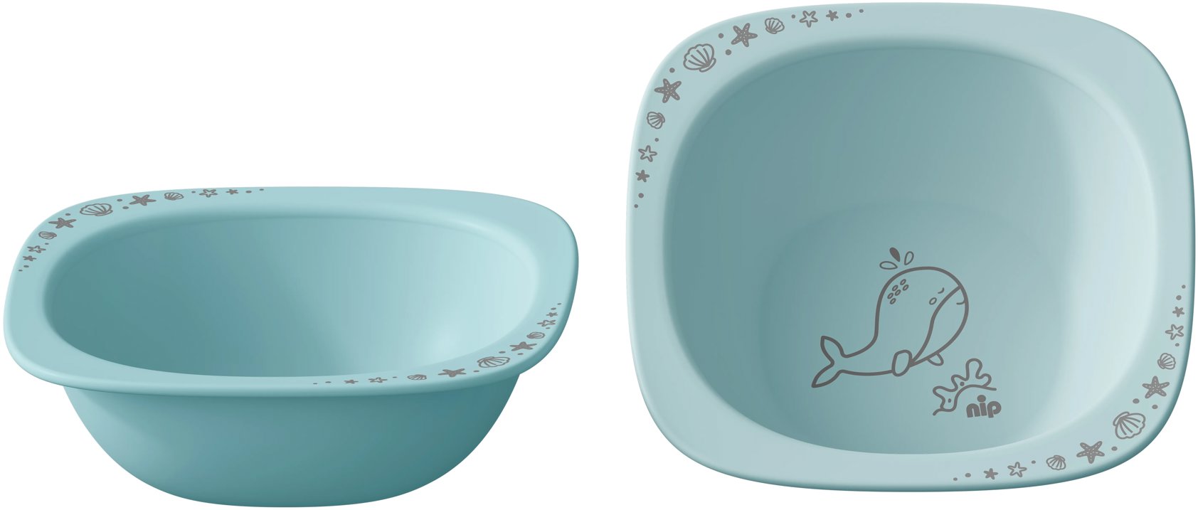 NIP Nature Line miska blue 4 m+, 2 ks