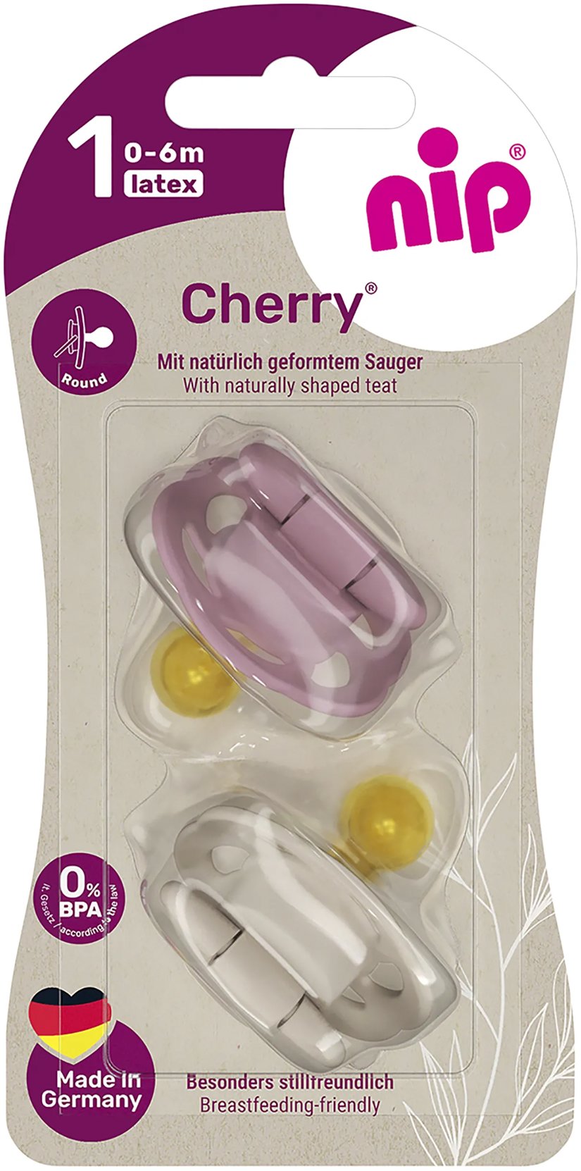 NIP Cherry Red/Brown, 0–6 m, 2 ks