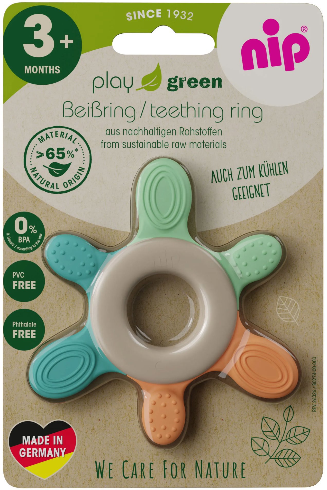 Nip Nature Play Orange-Turquoise-Green 3 m+