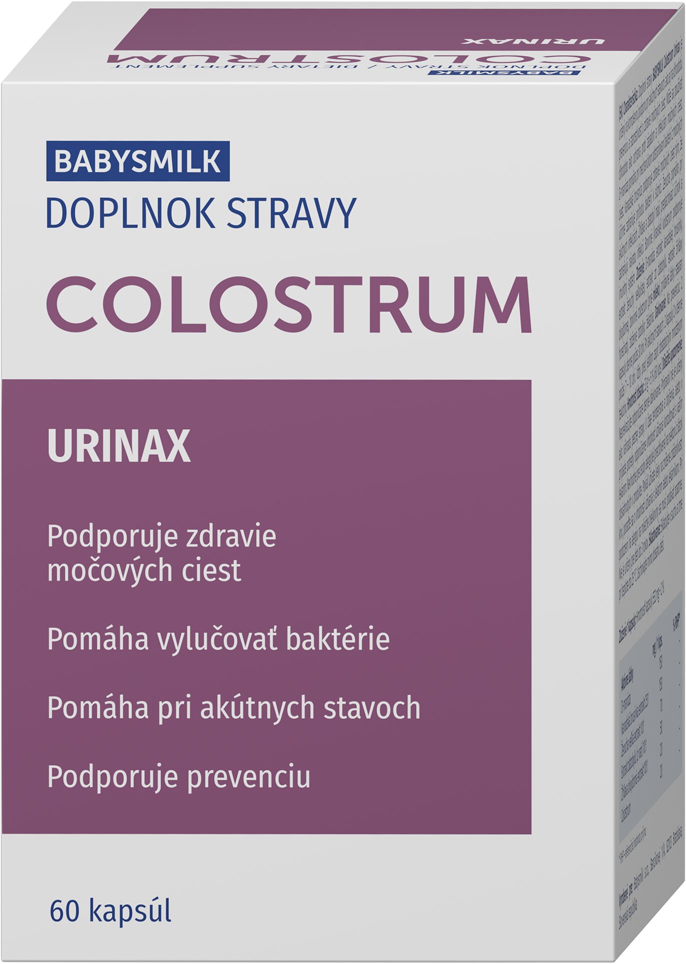 Babysmilk Colostrum Urinax 60 kapslí