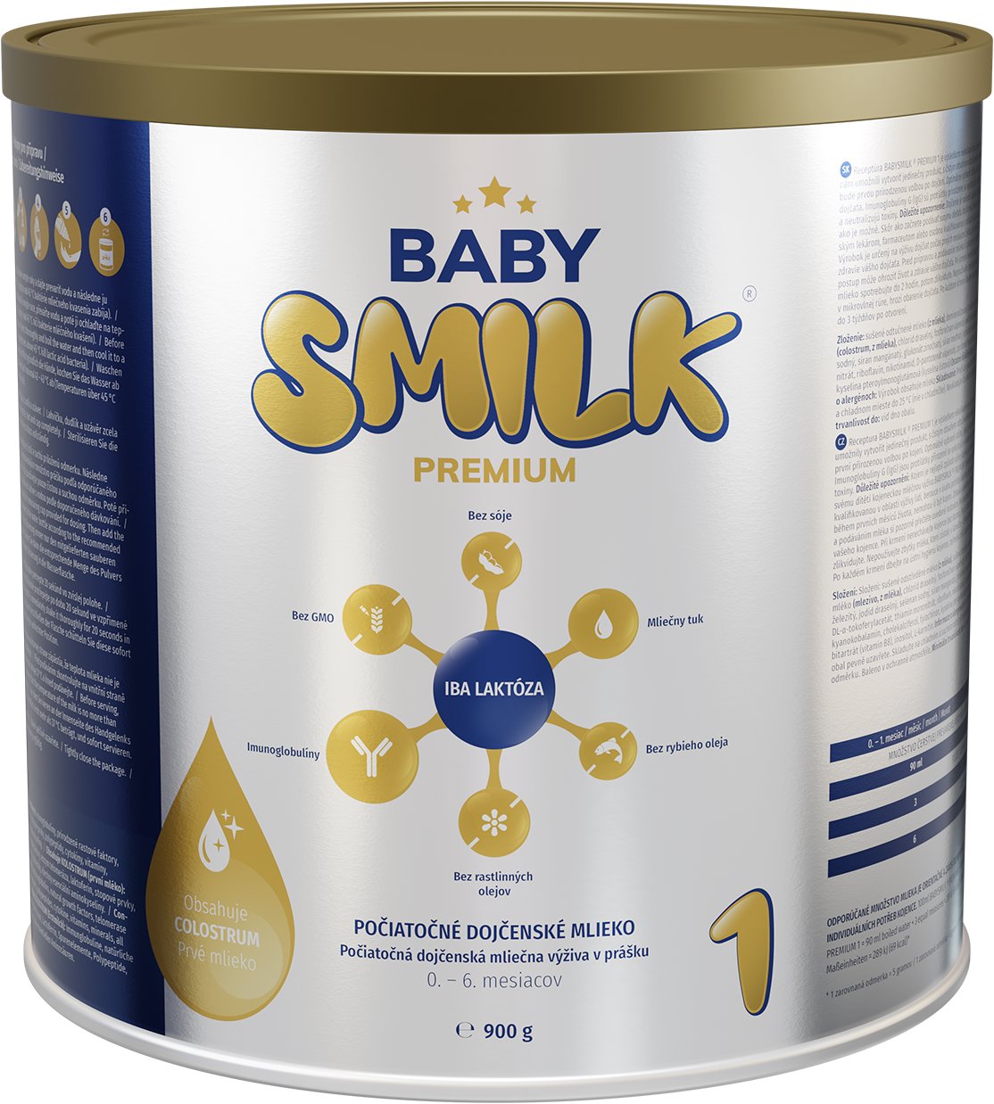 Babysmilk Premium 1 počáteční mléko s kolostrem (900 g)