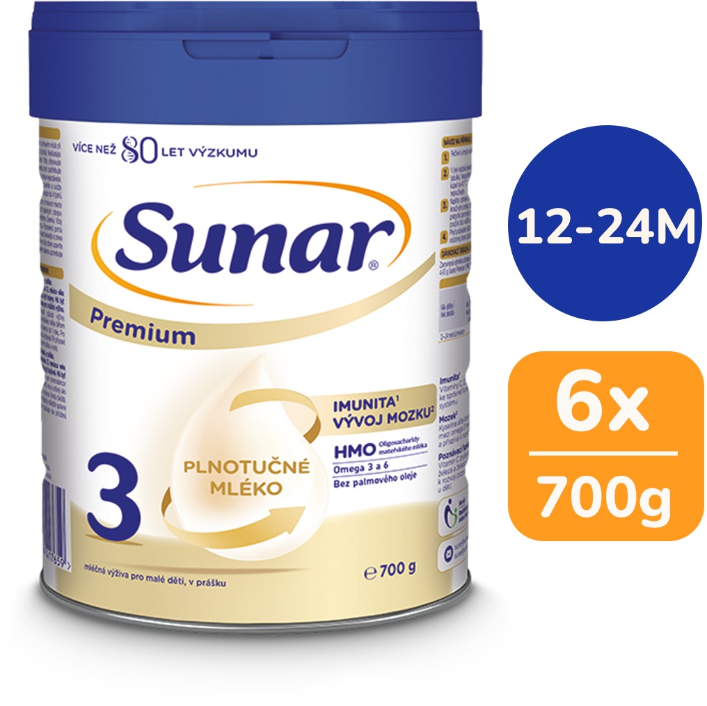 Sunar Premium 3, HMO 6× 700 g