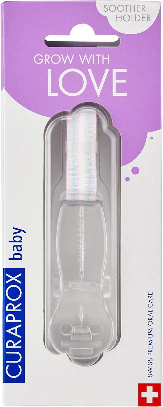 CURAPROX Baby, držák na dudlík, transparentní, 1 ks