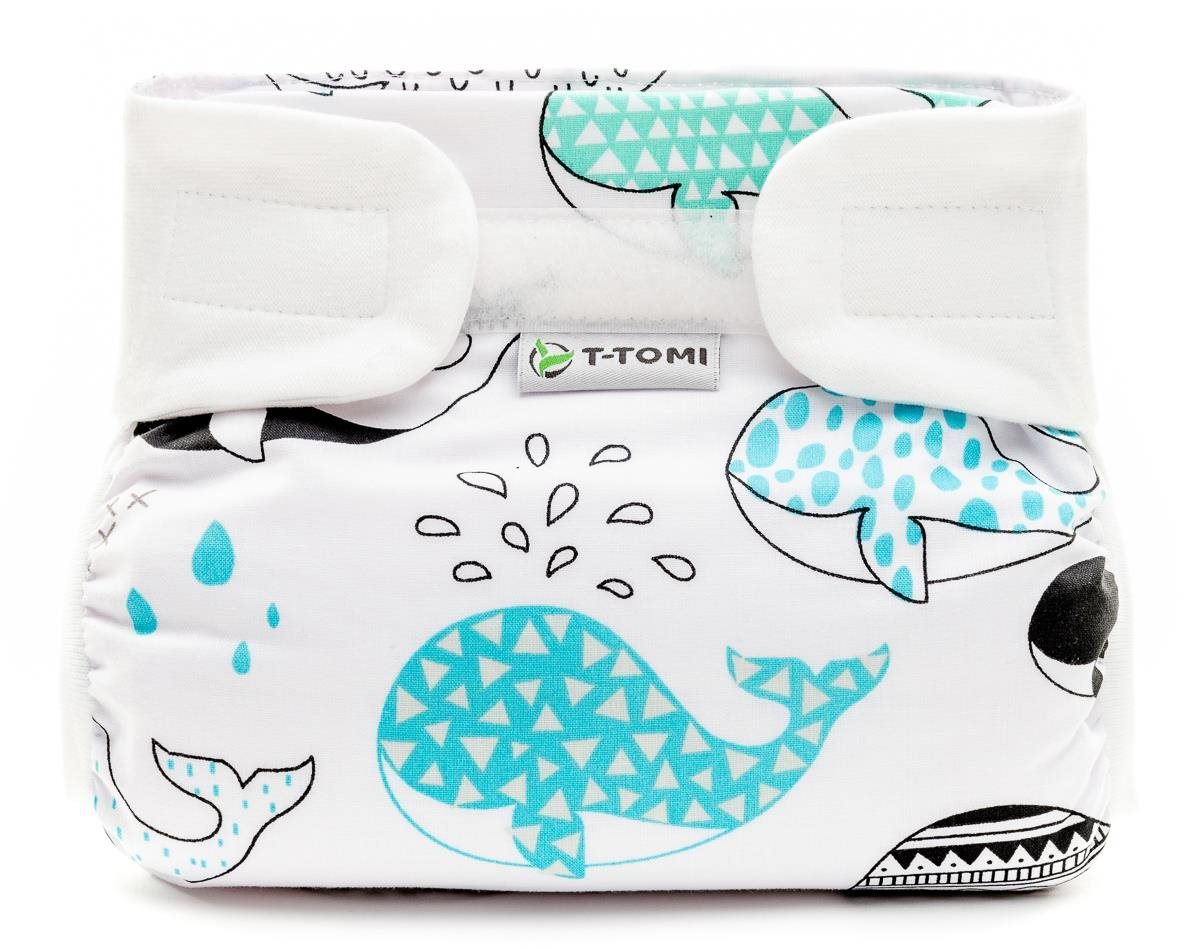 T-TOMI ortopedické abdukční kalhotky - suchý zip, Whales (3 – 6 kg)