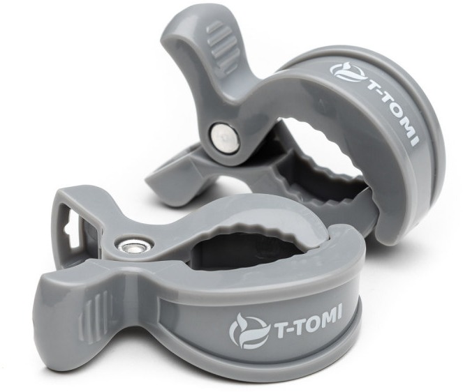 T-TOMI klip 2 ks, Grey