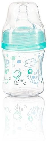 BabyOno Antikoliková lahev se širokým hrdlem zelená, 120 ml