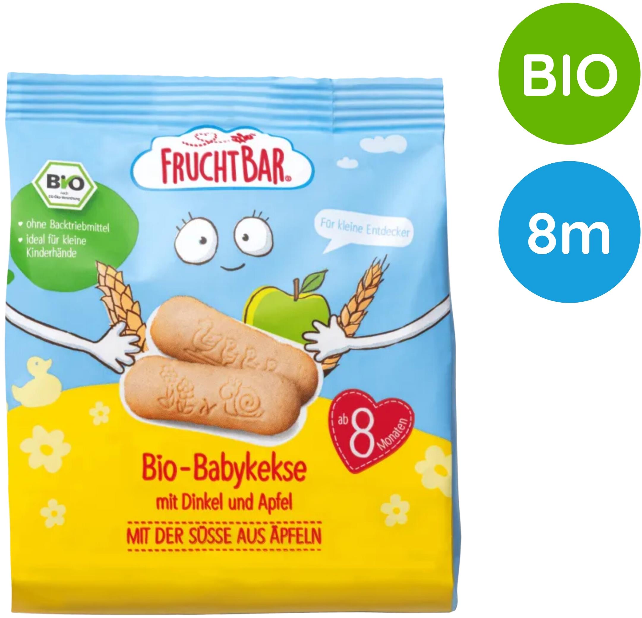 FruchtBar BIO špaldové sušenky s jablky 100 g