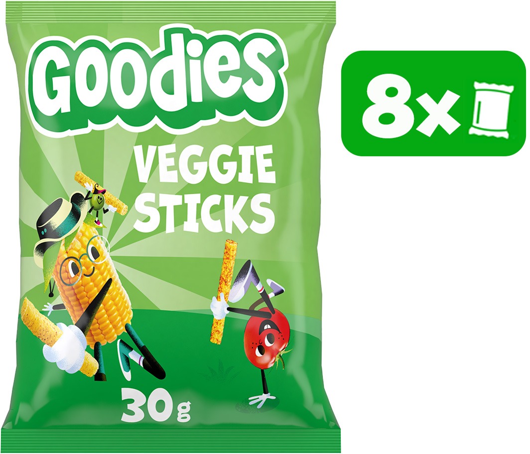 Goodies zeleninové tyčinky 8× 30 g