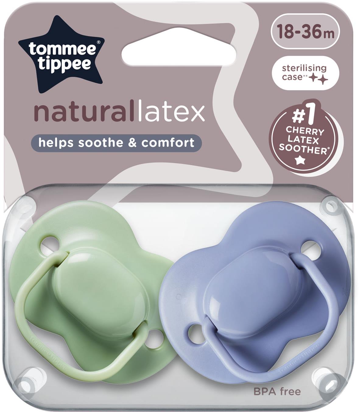Tommee Tippee Cherry Latex 18–36 m, 2 ks