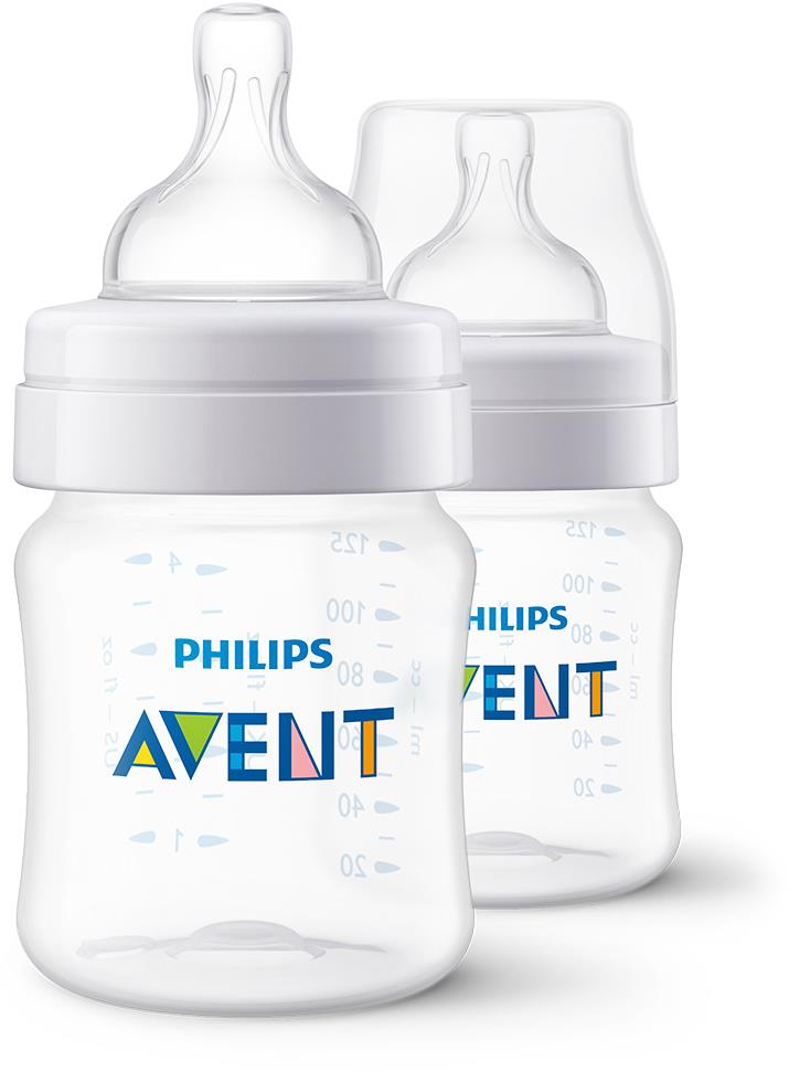 Philips AVENT SCY100/02 Láhev Anti-colic, 125ml, 0m+, 2 ks