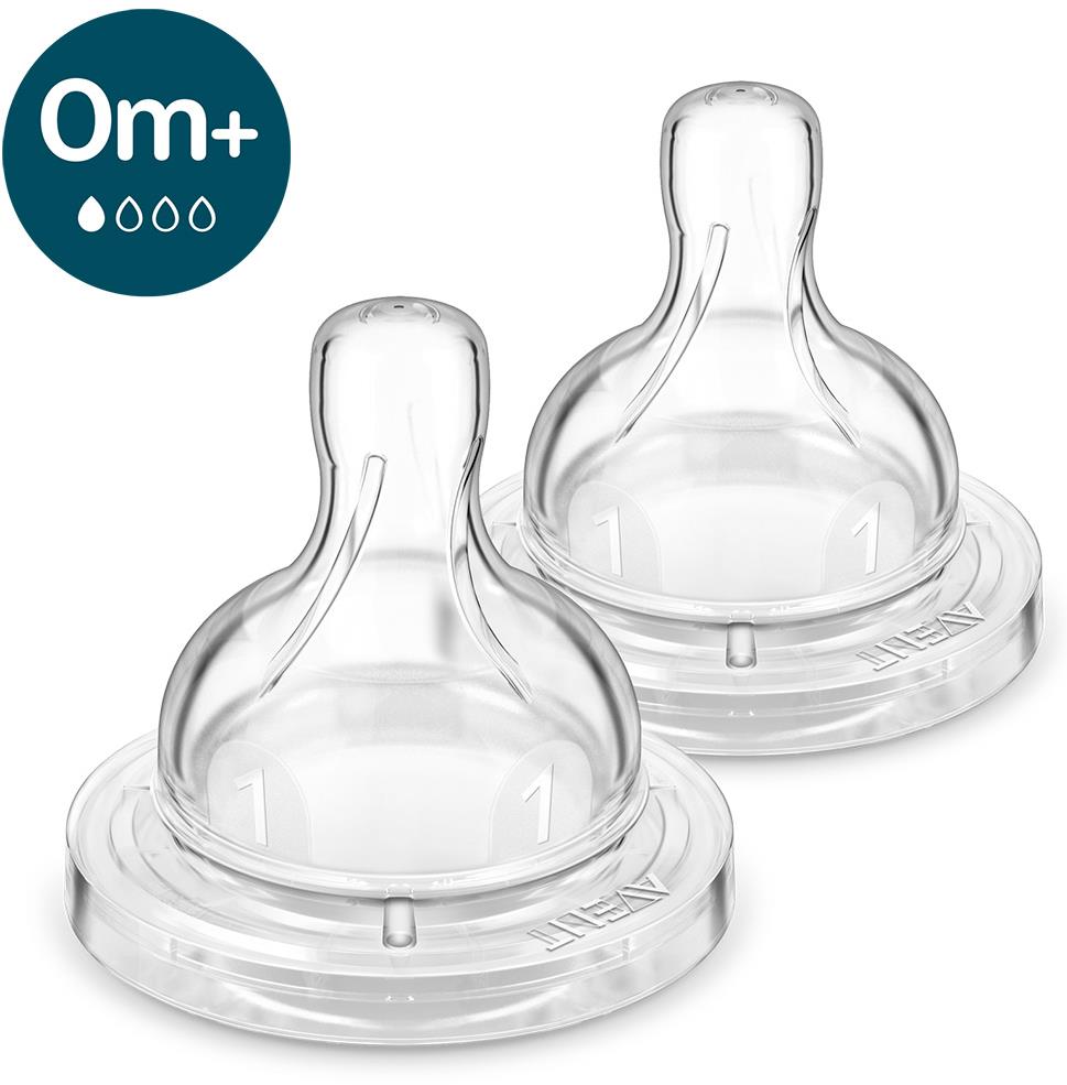 Philips AVENT Anti-Colic novorozenecký průtok 0m+, 2 ks