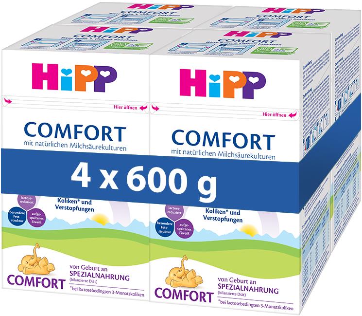 HiPP Comfort speciální kojenecká výživa 4× 600 g