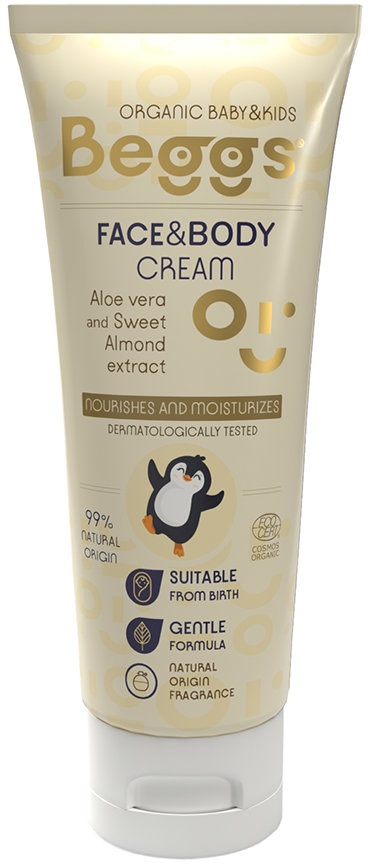 Beggs Dětský hydratační krém na pleť a tělo 75 ml