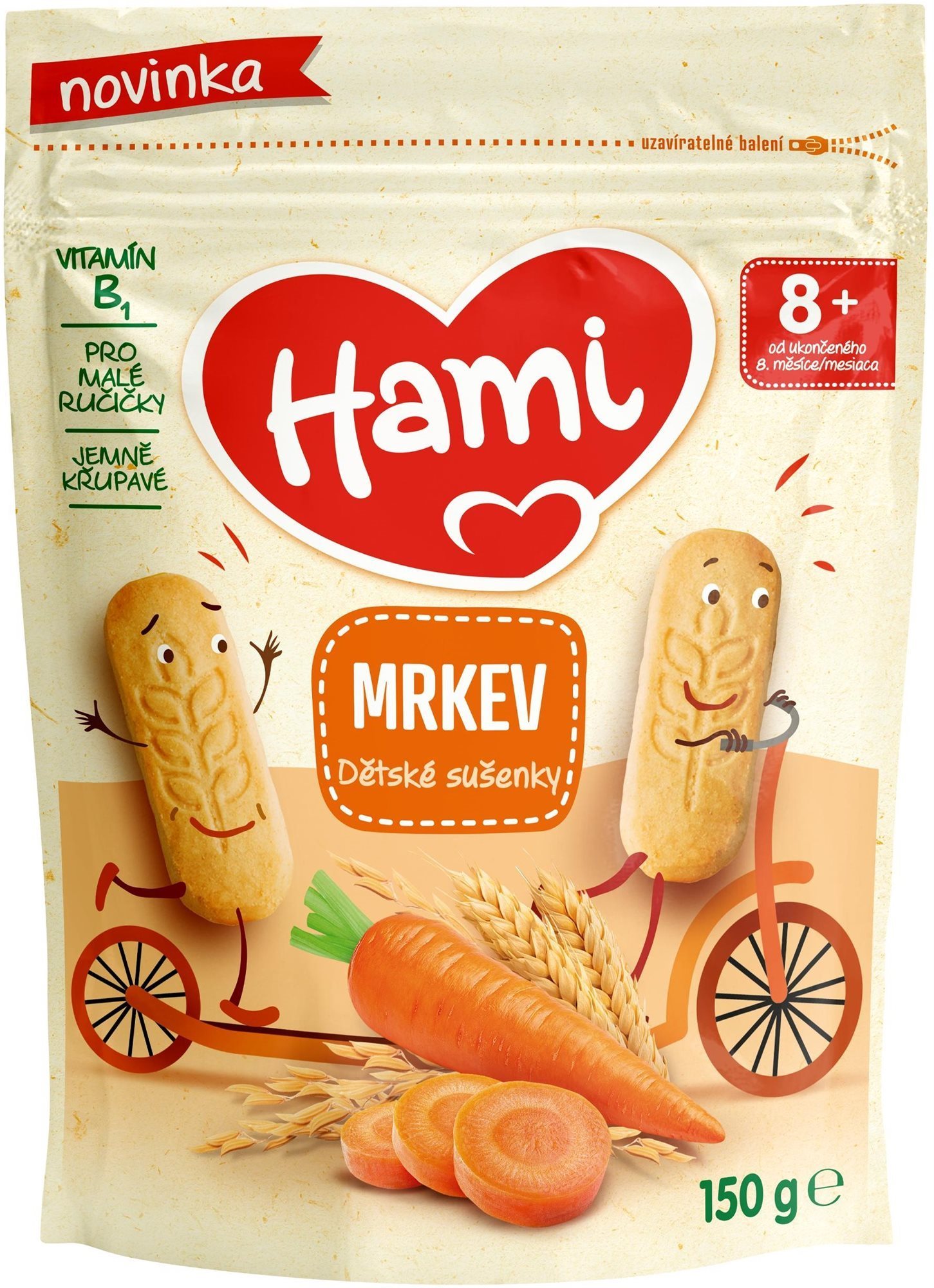 Hami dětské sušenky mrkev 150 g