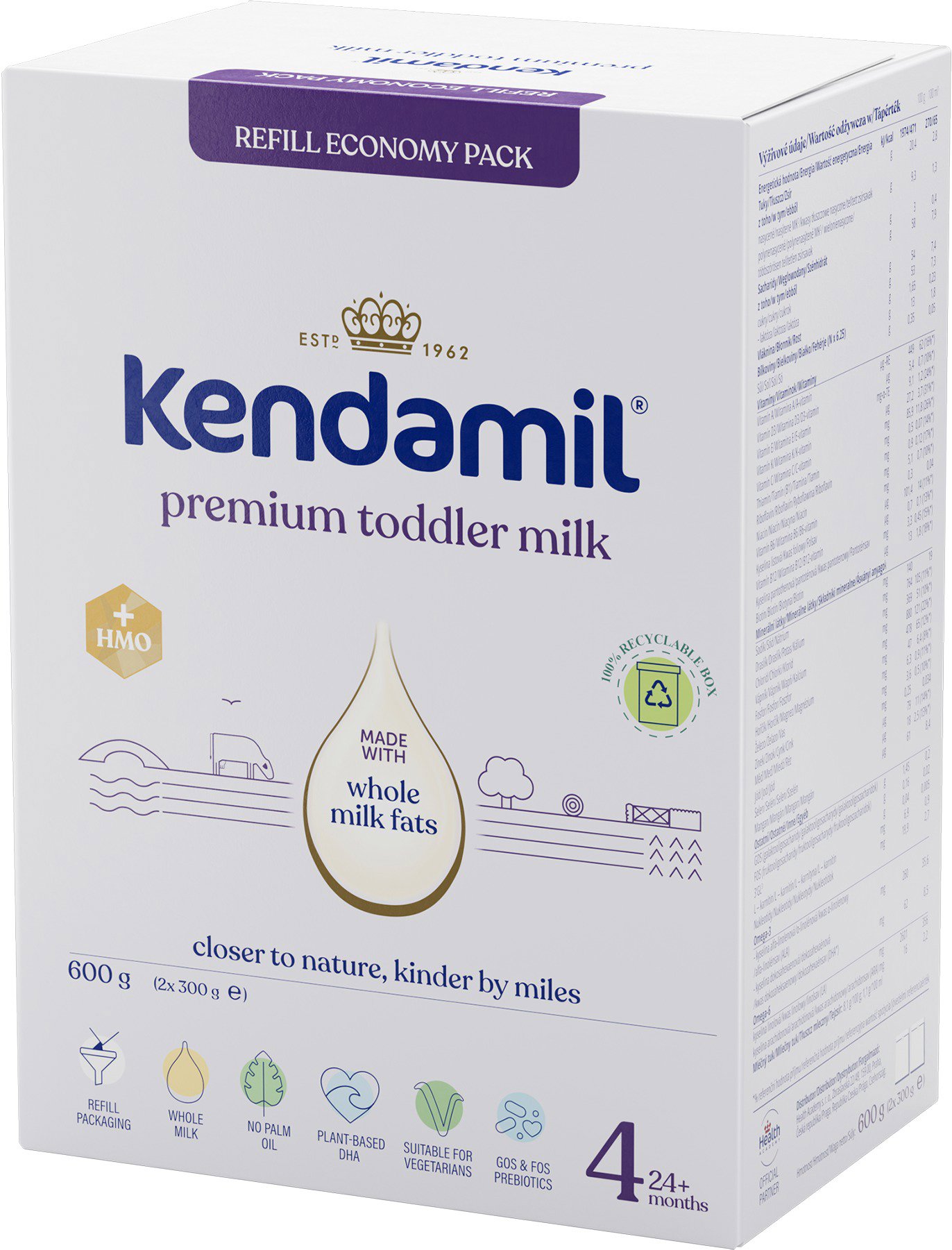 Kendamil Premium 4 HMO+ (600 g) - Expirace 6.9.2026