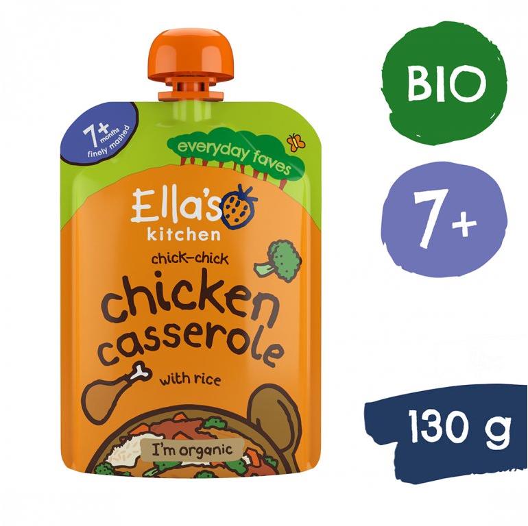Ella's Kitchen BIO Kuřecí nákyp s rýží 130 g