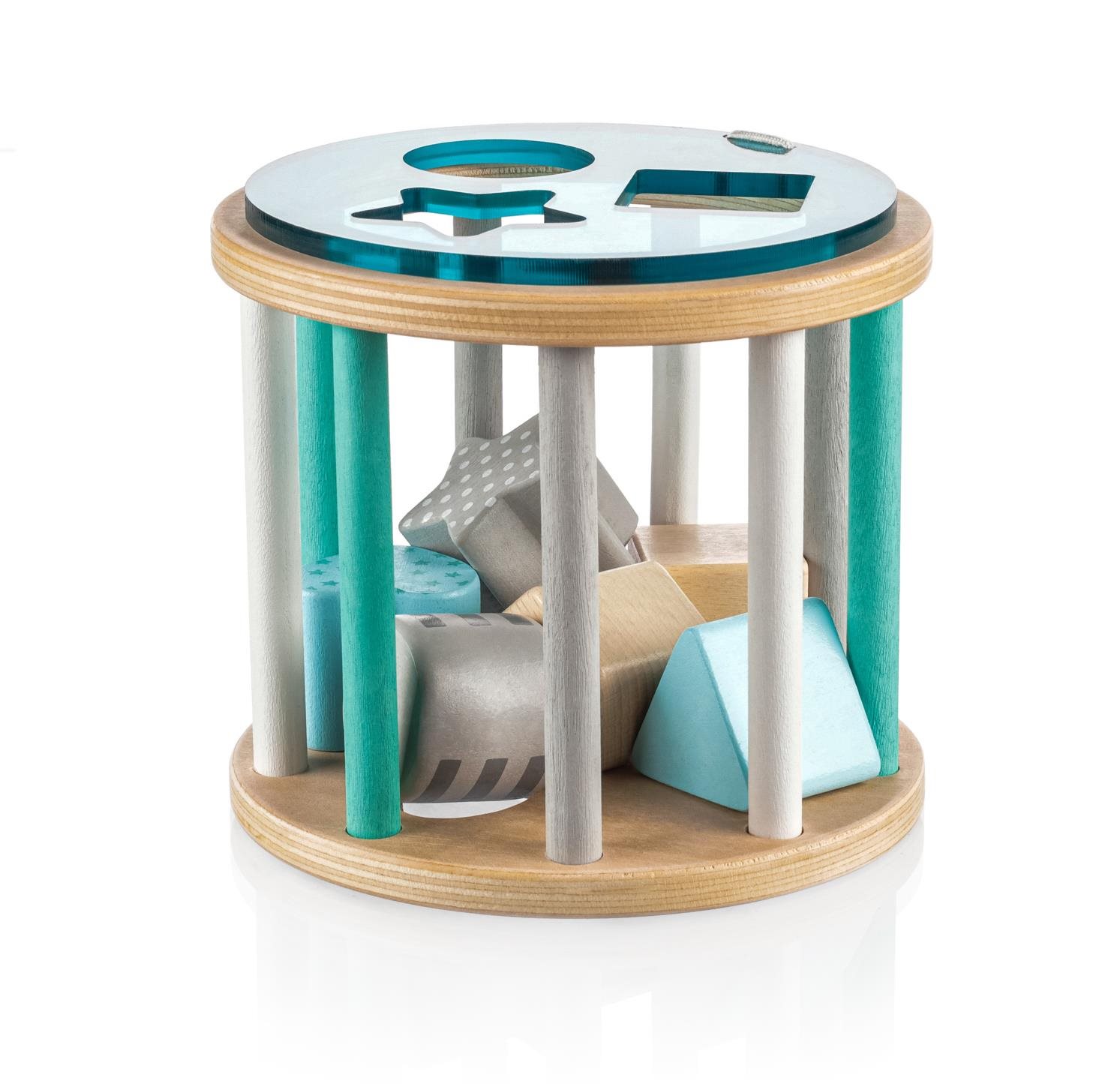 ZOPA Dřevěná aktivity vkládačka blue