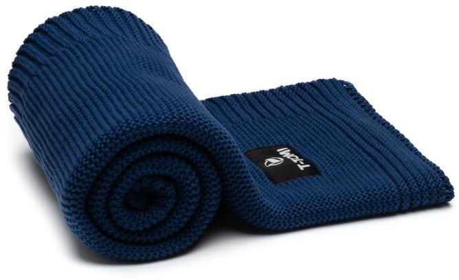 T-TOMI Pletená deka Dark blue waves