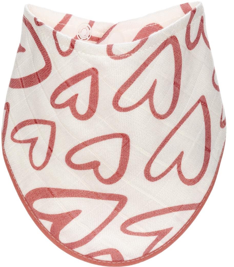 T-TOMI BIO Bambusový slintáček Pink hearts