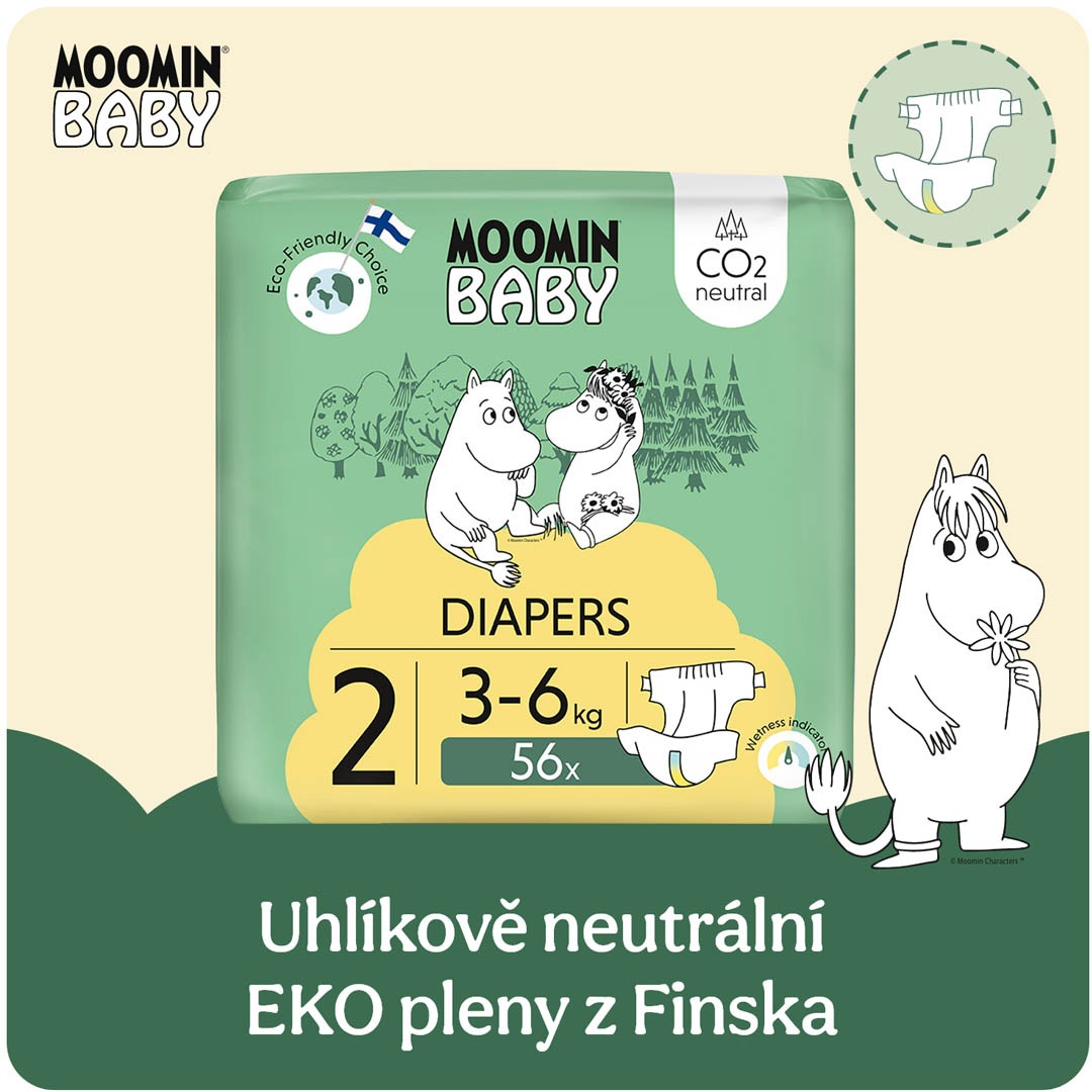 Moomin Baby 2 Newborn 3–6 kg (56 ks)