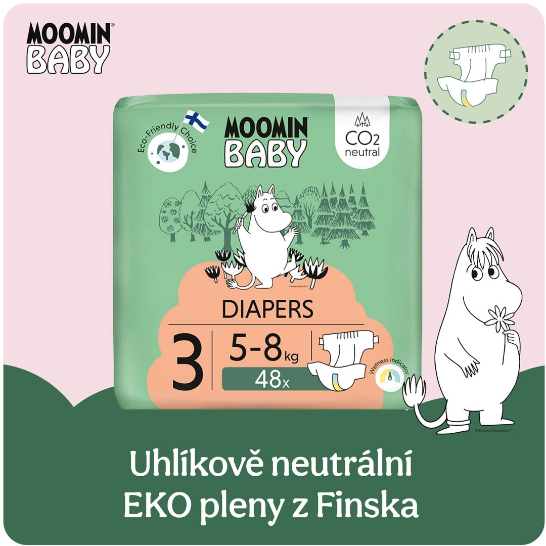 Moomin Baby 3 Midi 5–8 kg (48 ks)