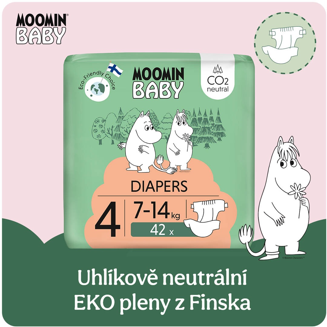 Moomin Baby 4 Maxi 7–14 kg (42 ks)