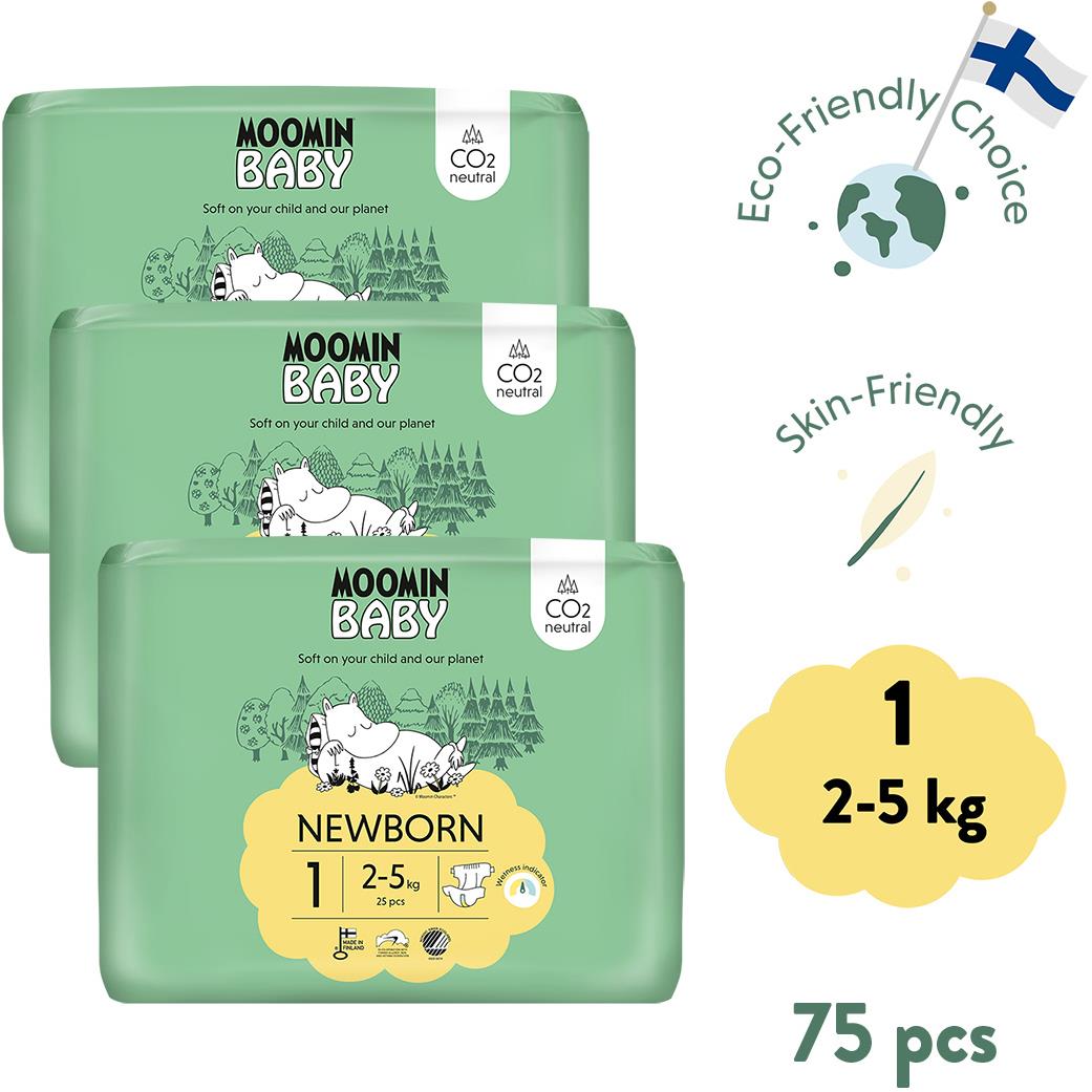 Moomin Baby 1 Newborn 2–5 kg (75 ks)