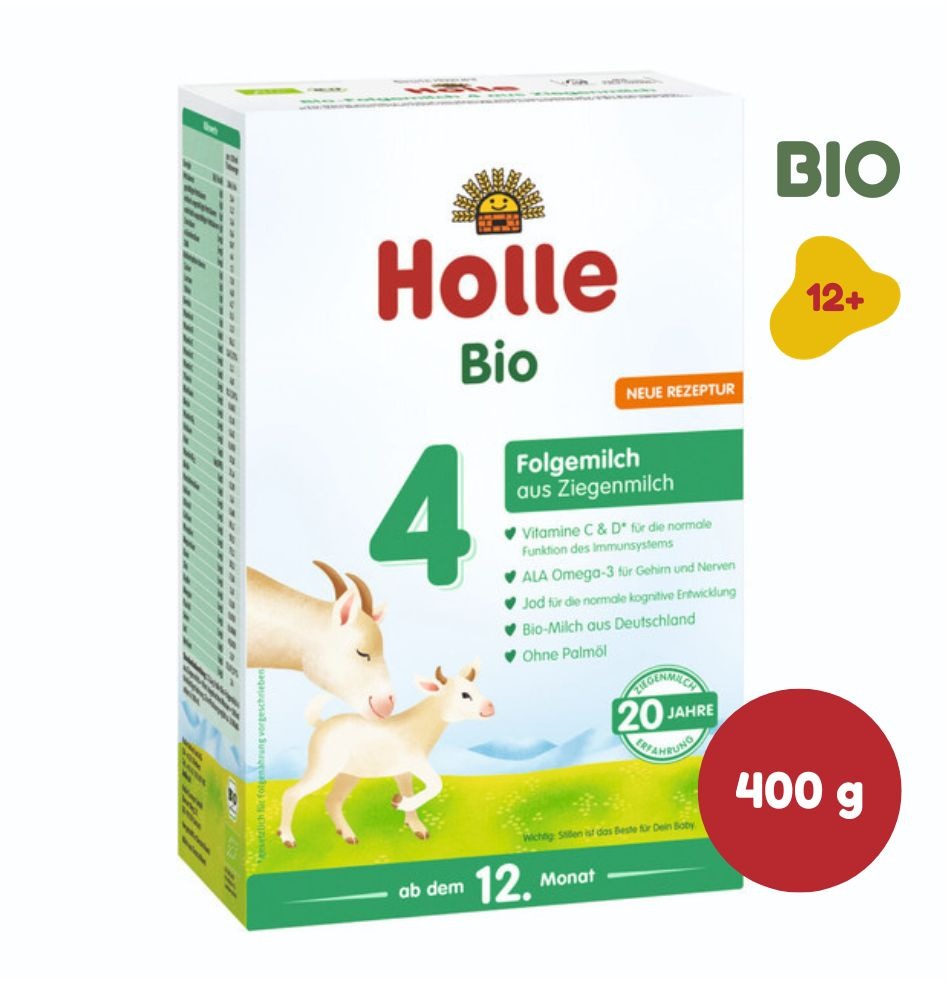 HOLLE Bio mléčná výživa pokračovací na bázi kozího mléka 4, 400 g