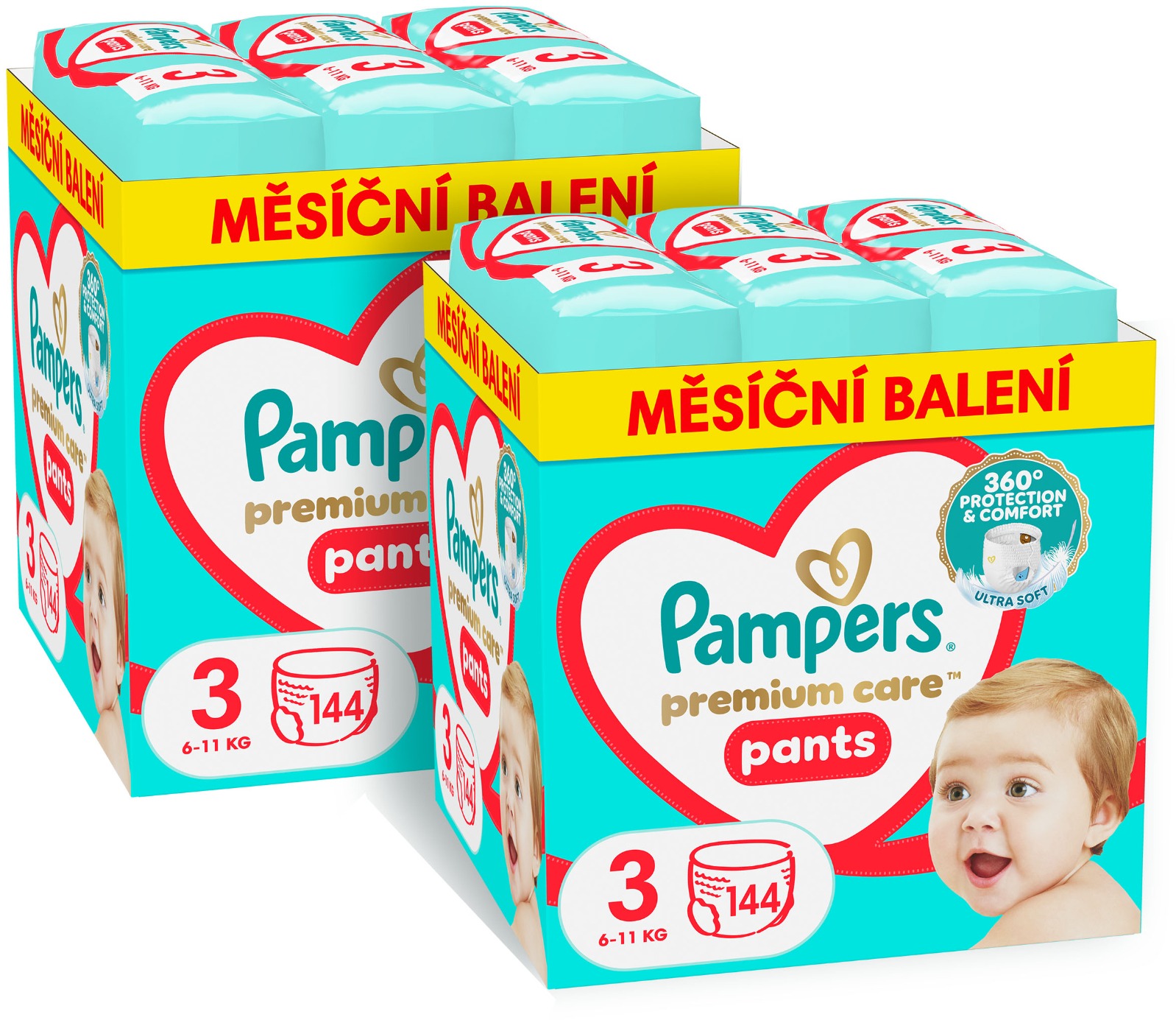 PAMPERS Premium Care Pants vel. 3 (288 ks)