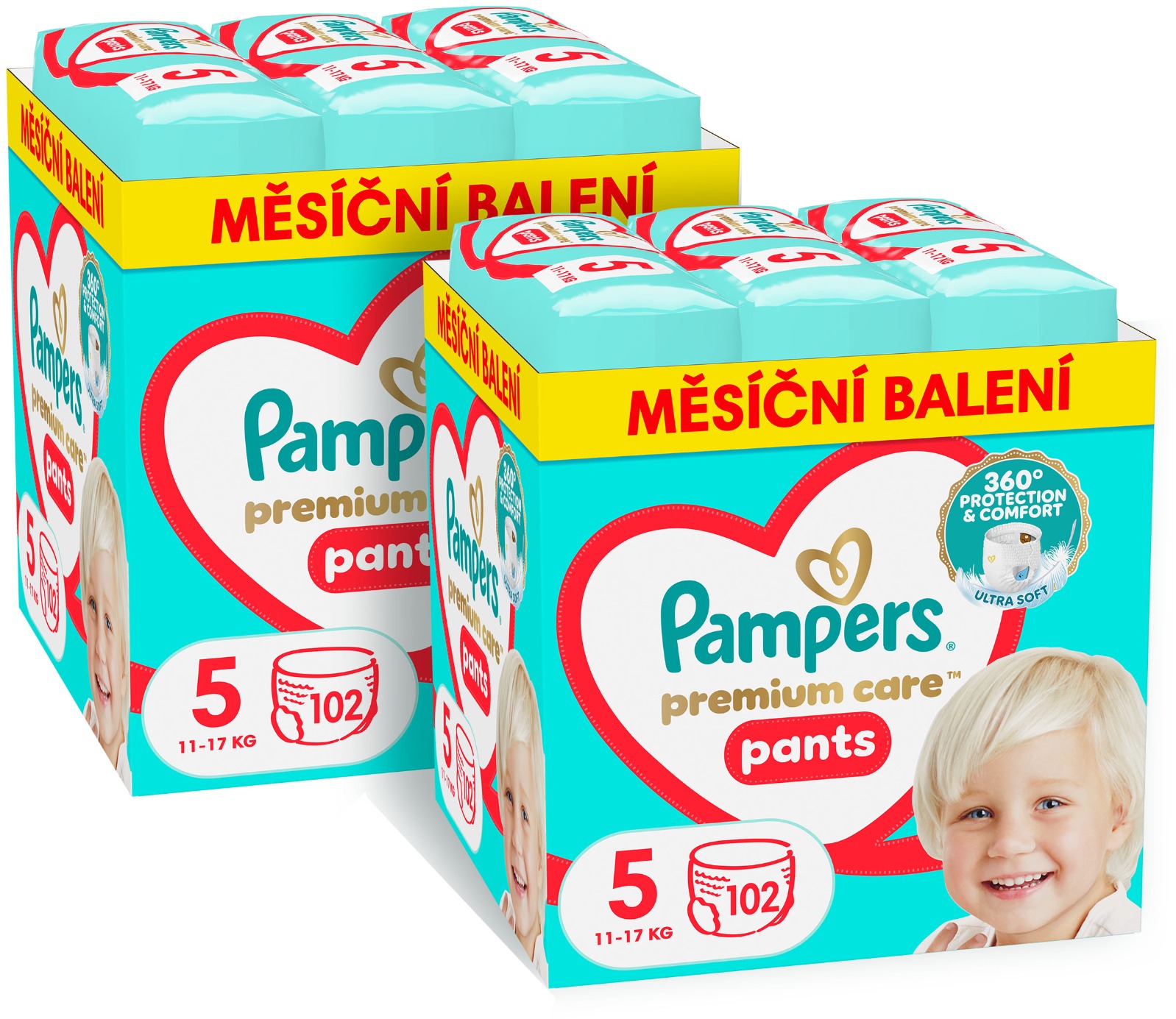 PAMPERS Premium Care Pants vel. 5 (204 ks)
