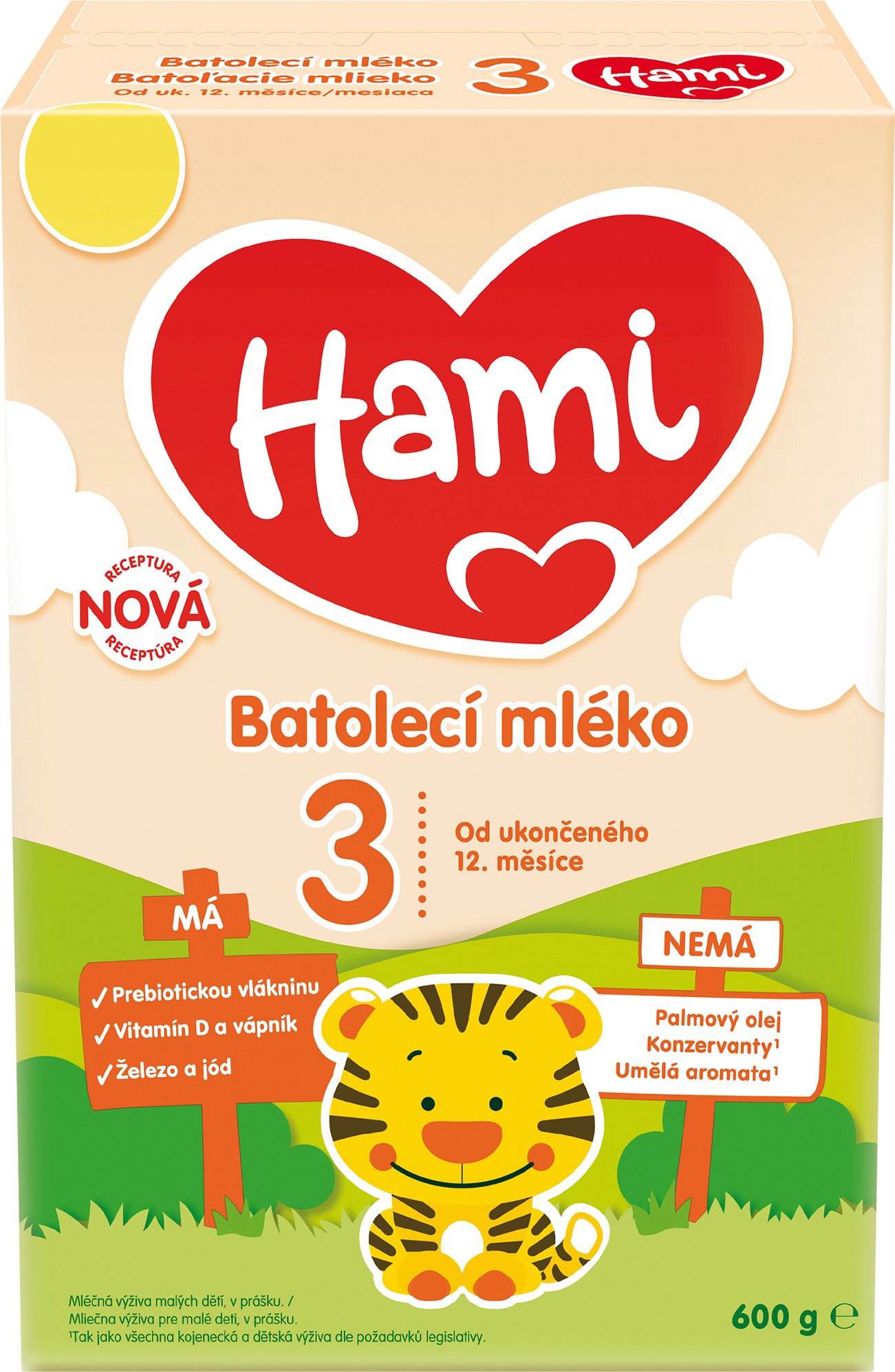 Hami 3 Batolecí mléko 12m+ 600 g