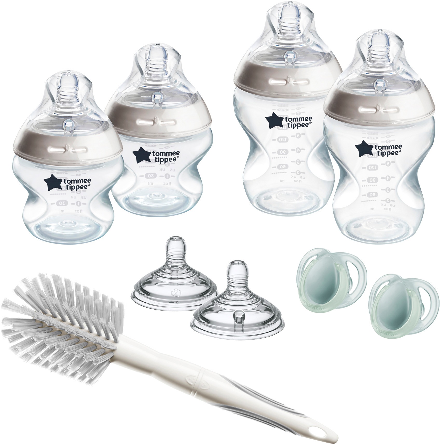 Tommee Tippee Natural Start ANTICOLIC Novorozenecký Starter Kit Samosterilizačních lahviček,0m+,Bílá