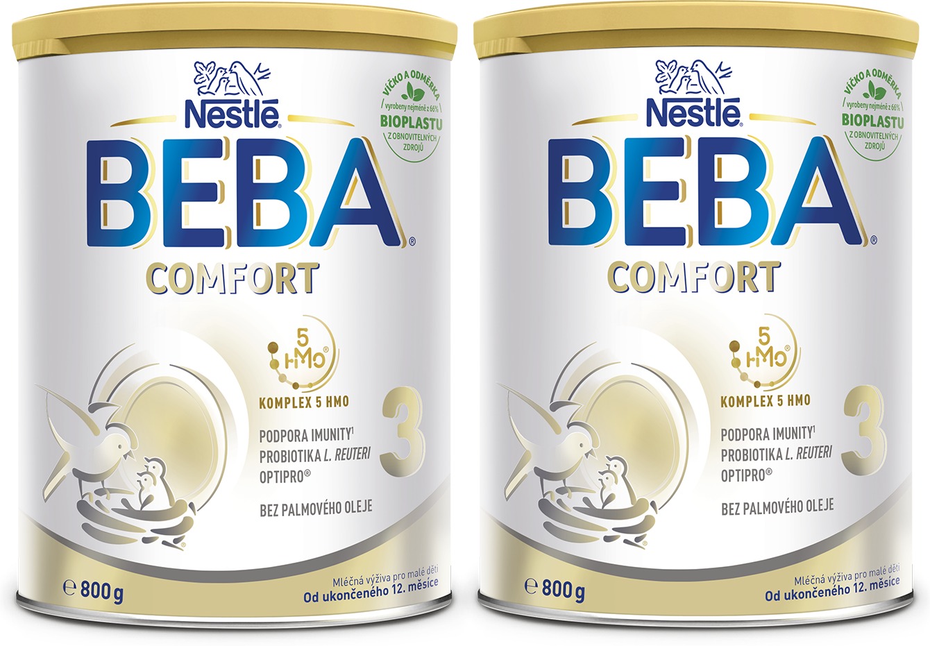 BEBA COMFORT 3, 5 HMO, mléko pro malé děti, 2× 800 g