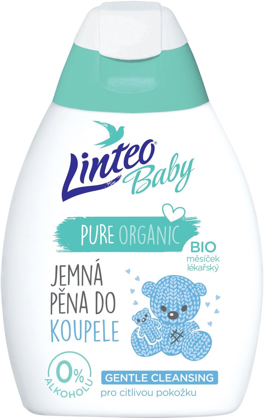 LINTEO BABY Pěna do koupele s Bio měsíčkem lékařským 250 ml