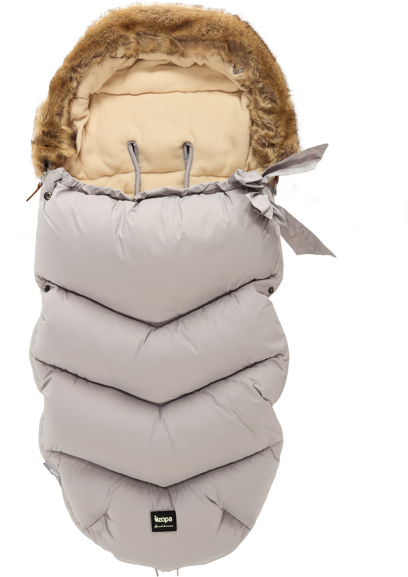 Zopa Zimní fusak Fluffy - šedý