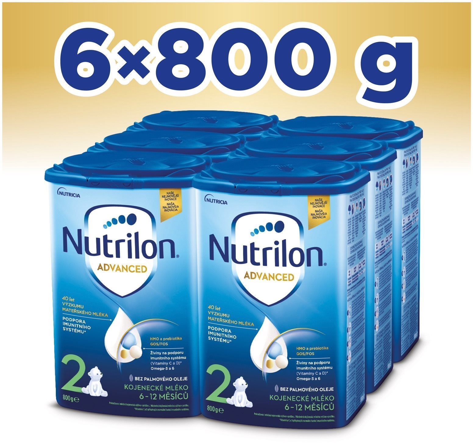 Nutrilon 2 Pokračovací mléko 6+ 6× 800 g