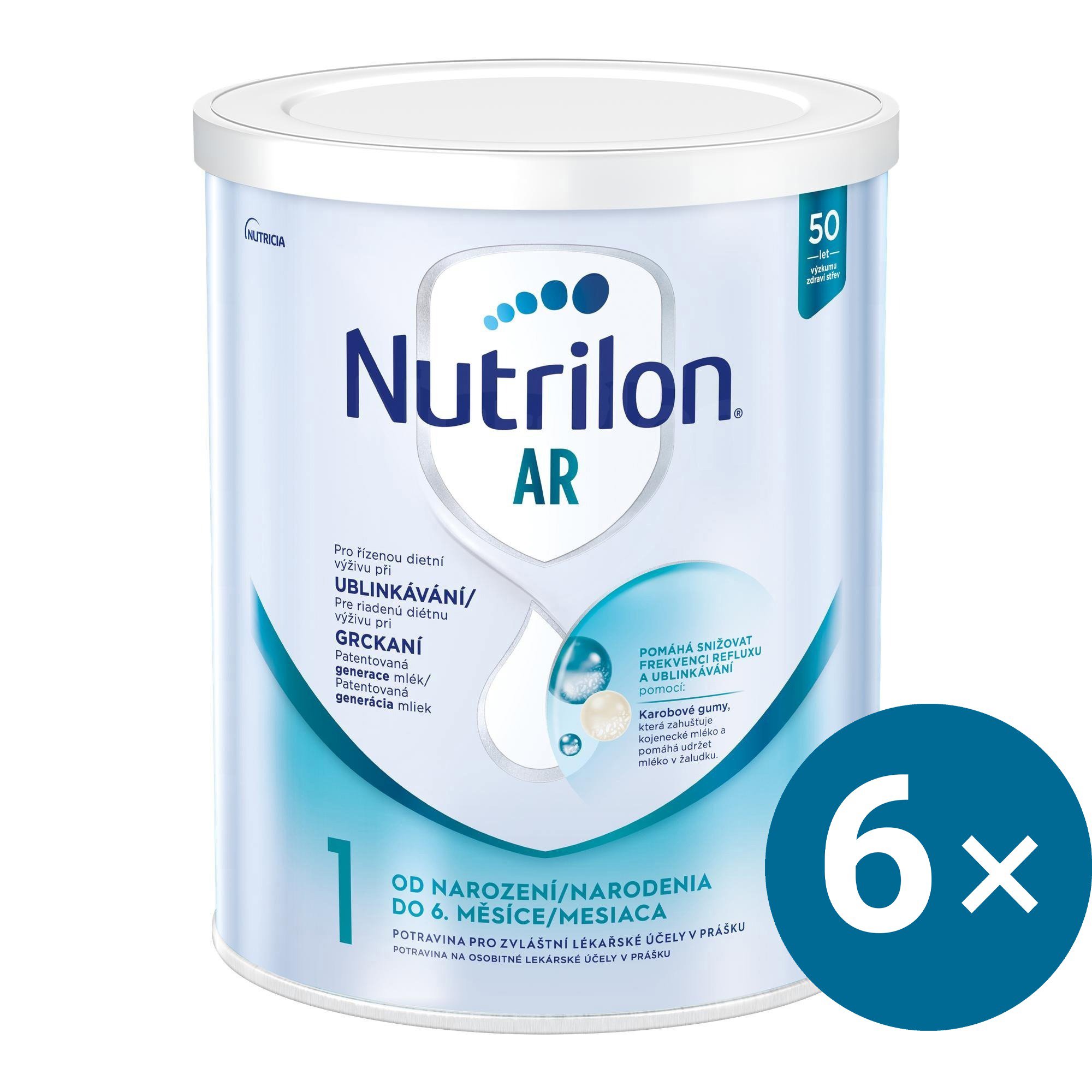 Nutrilon 1 AR speciální počáteční mléko 6× 800 g, 0+