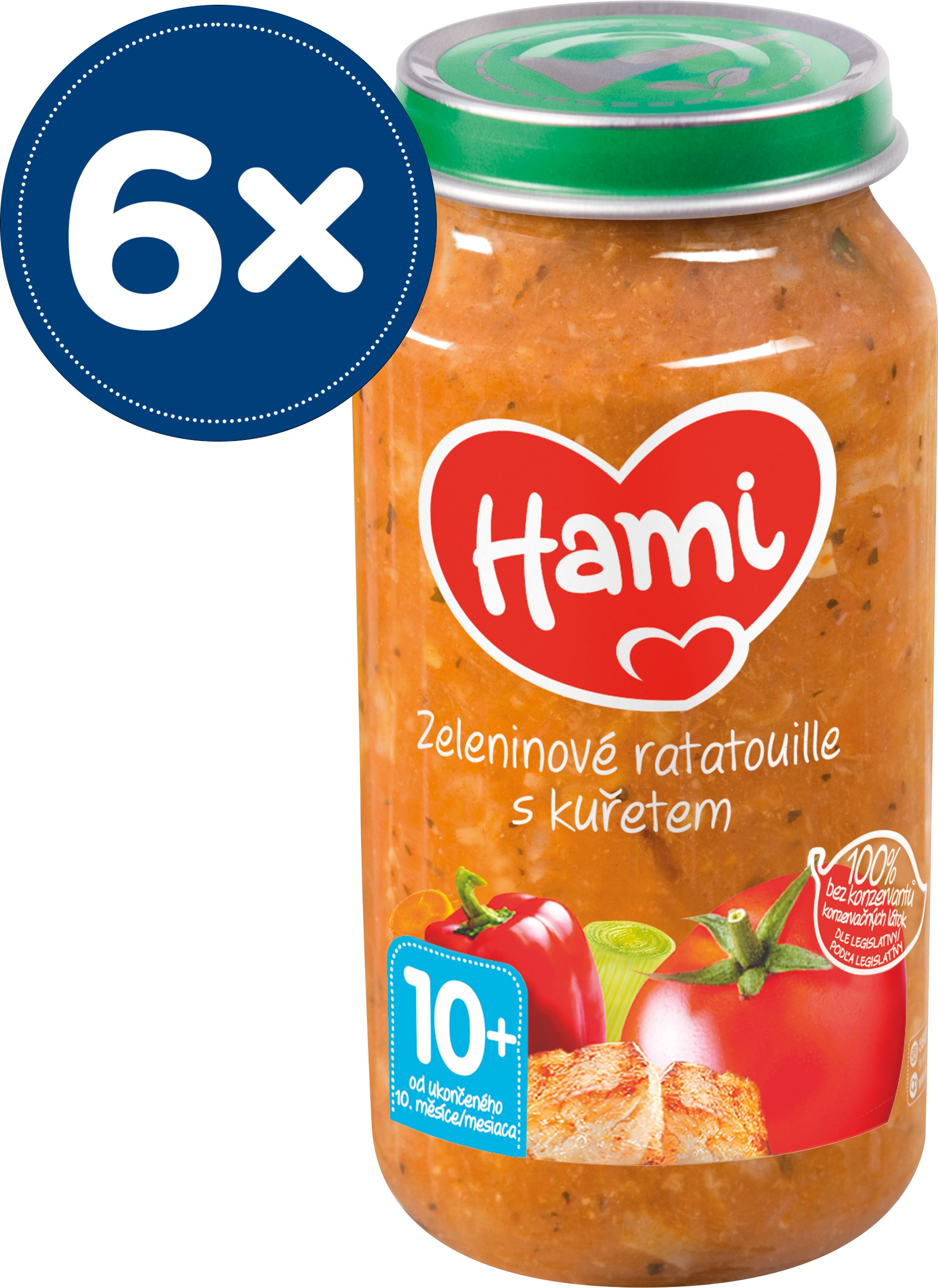 Hami Zeleninové ratatouille s kuřetem 6× 250 g