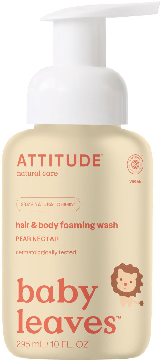 ATTITUDE Baby Leaves 2v1 s vůní hruškové šťávy 295 ml