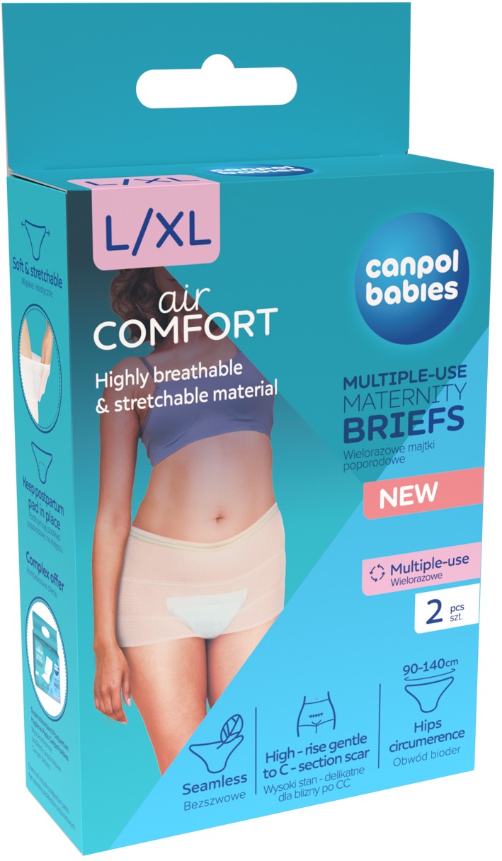 Canpol babies Multifunkční kalhotky po porodu L/XL, 2ks