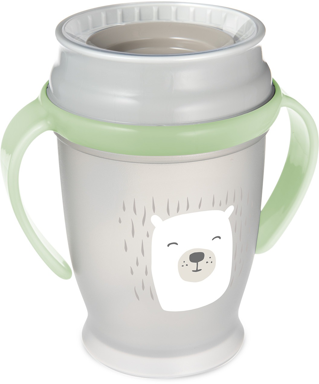 LOVI hrneček 360° se svítícími úchyty Buddy Bear 9m+, 250 ml
