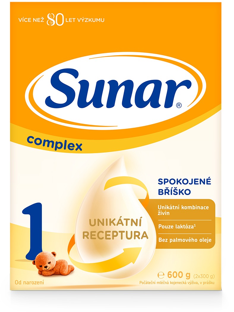 Sunar Complex 1 počáteční kojenecké mléko 600 g