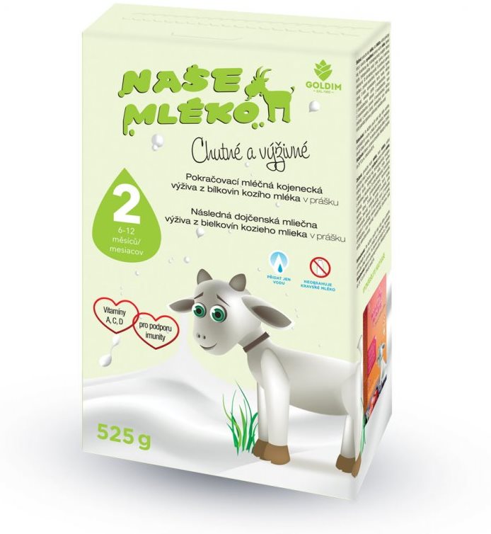 GOLDIM Naše Mléko 2, 525 g