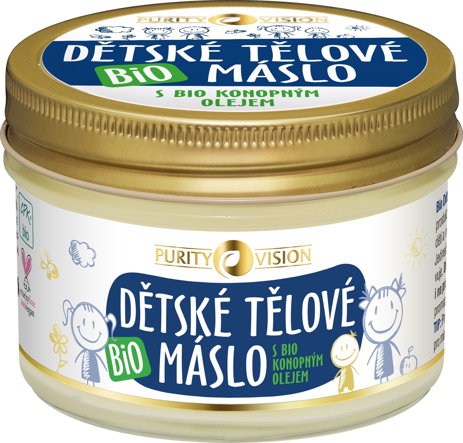 PURITY VISION Bio Dětské tělové máslo 200 ml